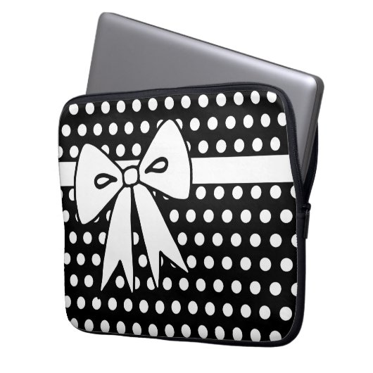 Polka Dot Laptop Computergehäuse Geschenk Laptopschutzhülle (Vorderseite Links)