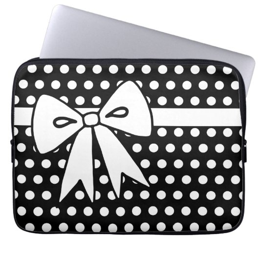 Polka Dot Laptop Computergehäuse Geschenk Laptopschutzhülle (Vorderseite)