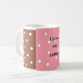 Polka Dot Latte-Tasse Kaffeetasse (Vorderseite Links)