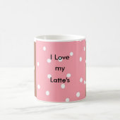 Polka Dot Latte-Tasse Kaffeetasse (Mittel)