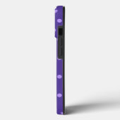 Polka Dot Lila Gemustert Case-Mate iPhone Hülle (Rückseite / Links)