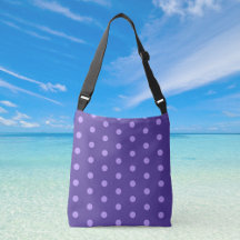 Polka Dot Lila Gemusterte Crossbody Bag