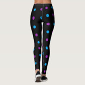 Polka Dot Lila Pink Leggings (Rückseite)