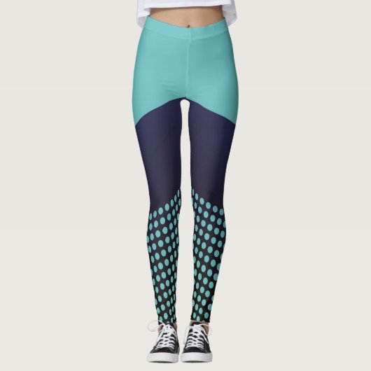 Polka Dot Line universell GYM Laufende Leggins (Vorderseite)