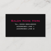 Polka Dot Lips Make-up Artist Business Cards Visitenkarte (Rückseite)