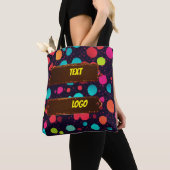 Polka Dot Logo Text Design Schulter Tasche (Von Nahem)
