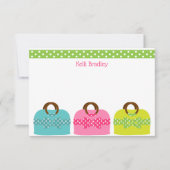 Polka Dot macht Personalisierte Mitteilungskarten (Vorderseite)