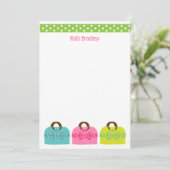 Polka Dot macht Personalisierte Mitteilungskarten (Stehend Vorderseite)