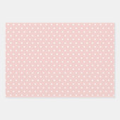 Polka Dot Mädchen Baby Shower Geschenkpapier Set (Vorderseite 3)