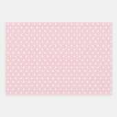 Polka Dot Mädchen Baby Shower Geschenkpapier Set (Vorderseite 2)