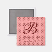 Polka Dot Magnet (Vorderseite/Rückseite)