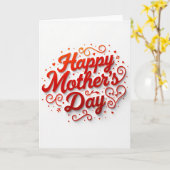 Polka Dot Message Card Karte (Gelbe Blume)