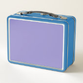 Polka Dot Metal Lunchbox (Lavender & Aqua) (Rückseite)