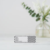 Polka-dot Mini Visitenkarte (Stehend Vorderseite)