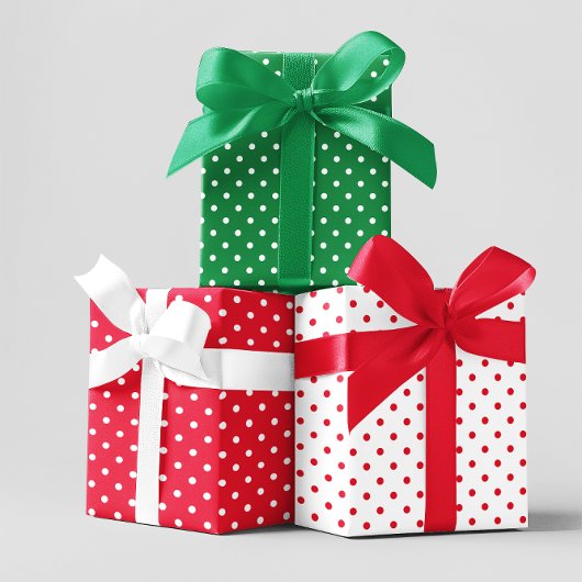 Polka Dot Mix Geschenkpapier Set