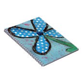 Polka Dot Mixed Media Blume Notizblock (Rechte Seite)