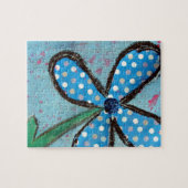 Polka Dot Mixed Media Blume Puzzle (Horizontal)