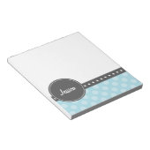 Polka Dot Monogram Notizblock (angewinkelt)