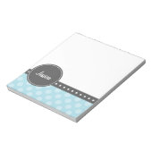 Polka Dot Monogram Notizblock (Rotiert)
