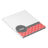 Polka Dot Monogram Notizblock (angewinkelt)