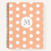 Polka Dot Monogram Notizblock (Vorderseite)