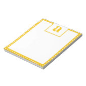 Polka Dot Monogram Notizblock (Rotiert)