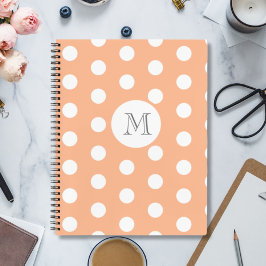 Polka Dot Monogram Notizblock