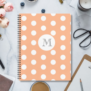 Polka Dot Monogram Notizblock