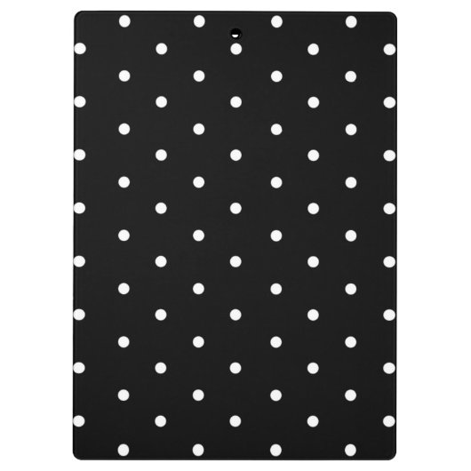 Polka-Dot-Monogramm-Zwischenablage Klemmbrett (Rückseite)