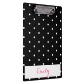 Polka-Dot-Monogramm-Zwischenablage Klemmbrett (Rechts)