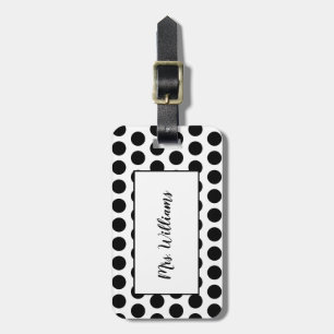 Polka Dot Mrs. Luggage Tag Gepäckanhänger