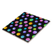 Polka dot multi colored watercolor fliese (Seite)