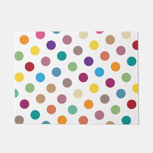 Polka-Dot-Muster Fußmatte (Vorderseite)