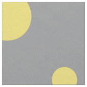 Polka Dot Muster Gelb Grau Stoff (Nahaufnahme)