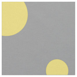 Polka Dot Muster Gelb Grau Stoff