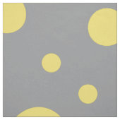Polka Dot Muster Gelb Grau Stoff (Muster)
