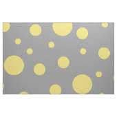 Polka Dot Muster Gelb Grau Stoff (Fat Quarter (45,7 x 55,9 cm))