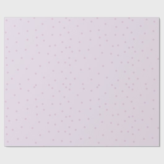 Polka Dot Muster Lila Minimalistisch Geschenkpapier (Flach)