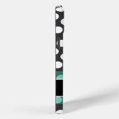 Polka Dot Muster mit Monogramm Case-Mate iPhone Hülle (Rückseite / Rechts)