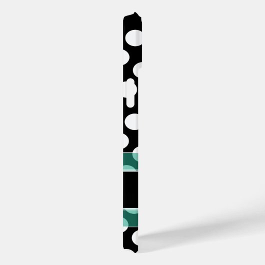 Polka Dot Muster mit Monogramm Case-Mate iPhone Hülle (Rückseite / Rechts)