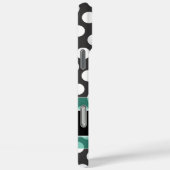 Polka Dot Muster mit Monogramm Case-Mate iPhone Hülle (Rückseite / Rechts)