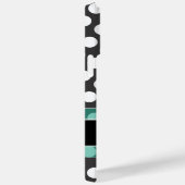 Polka Dot Muster mit Monogramm Case-Mate iPhone Hülle (Rückseite / Rechts)