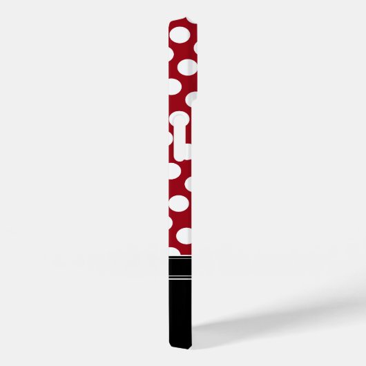 Polka Dot Muster mit Monogramm Case-Mate iPhone Hülle (Rückseite / Rechts)