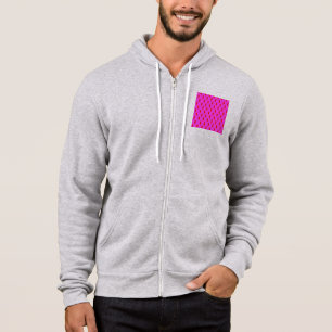 Polka Dot Muster Pop Kunstkatze in Rot und Heiß Ro Hoodie