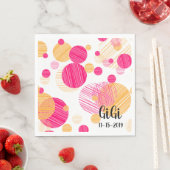 Polka-Dot-Muster Serviette (Beispiel)