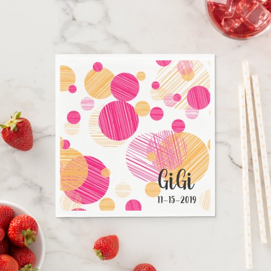 Polka-Dot-Muster Serviette (Beispiel)