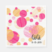 Polka-Dot-Muster Serviette (Vorderseite)