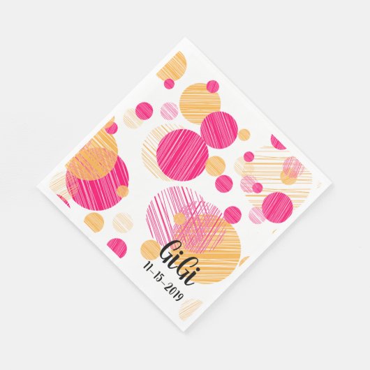 Polka-Dot-Muster Serviette (Ecke)