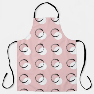 Polka dot.Nahtloses Muster. Bild auf weiß und c Schürze