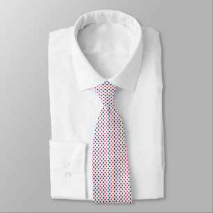 Polka Dot Navy Red Minimal Classic Krawatte